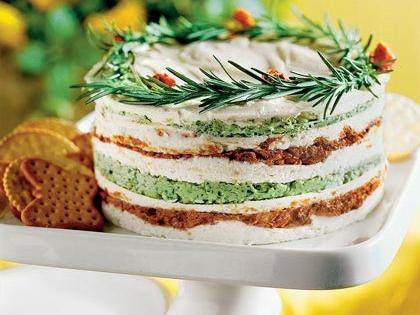 Three Layer Tomato Cheese Torte