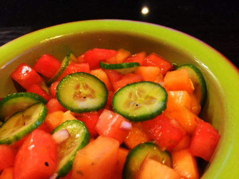 Cucumber Melon Salad